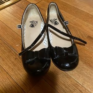 Black size 5 mini heels